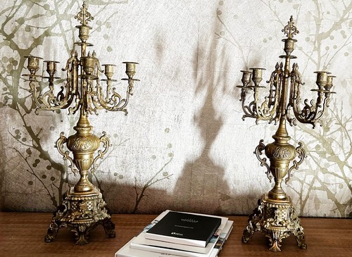 Schwere barock kandelaber - 2,