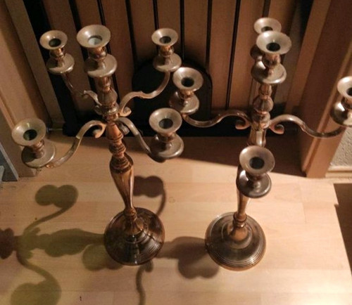Messing kerzenleuchter - messing,
