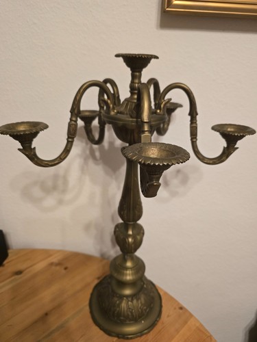 Massiver messing kandelaber - messing,