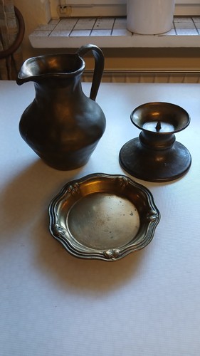 Bronzekrug mit leuchter und - mit,