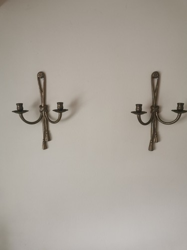 Messing wandkerzenhalter - 2,