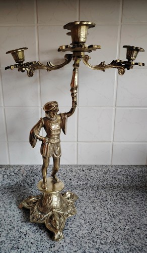 Messing kandelaber armig - messing,
