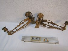 2 alte Klavierleuchter Messing