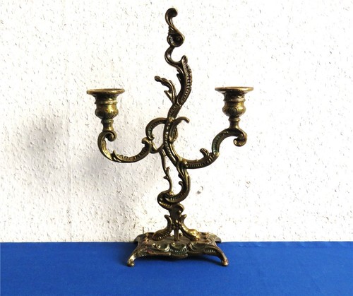 Messing kerzenhalter flammig - kerzenhalter,